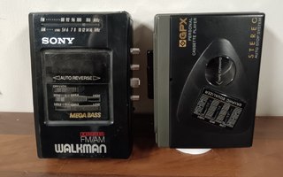 Sony Walkman + GPX kannettava kasettisoitin (projektiksi)