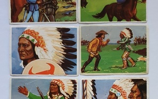 Hellas - Buffalo Bill -purkkakuvia 50-luvulta (6 kpl)