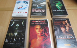 Kauhu yms. sekalaisia elokuvia VHS (tarjoa)