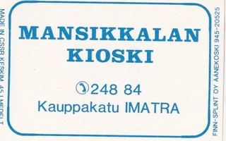 Imatra, Mansikkalan Kioski     b334