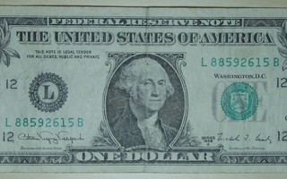 USA 1 dollari series 1988 A, L 88592615 B