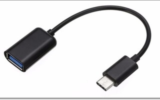 USB C uros - USB A naaras -kaapeli / OTG-sovitin #28542