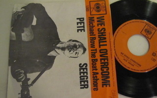 Pete Seeger We Shall overcome 7 45 Hollanti 1964 oranssi kan