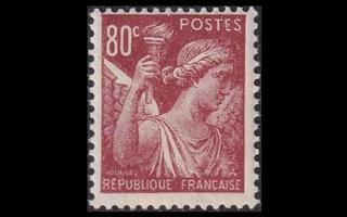 Ranska 391 ** Käyttösarja Iris 80 C (1938)