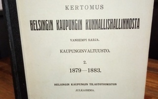 Kertomus Helsingin kaupungin kunnallishallinnosta 1879-1883