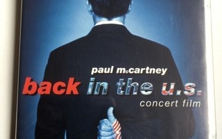 PAUL MCCARTNEY: Back In the U.S. - Concert Film, DVD