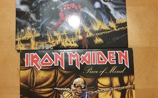 Iron Maiden levyt pahvikoteloissa