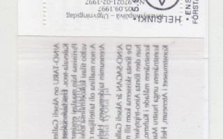 1997 Pro filatelia aino vihko ep. leimalla.