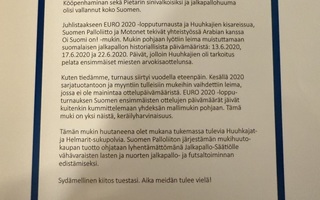 Huuhkajat kesän 2020 erikoismuki