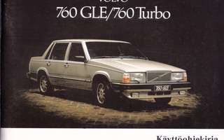 Volvo 740/760 Turbo Diesel käyttöohjekirja 1983
