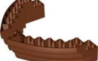 [ LEGO Parts ] Merirosvolaivan keula (ruskea 64645)