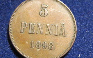 5 penniä 1898