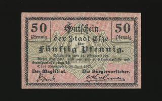 Saksa Notgeld 25, 50 Pfennig, Coesfeld