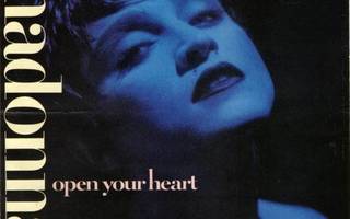 MADONNA :: OPEN YOUR HEART / WHITE HEAT :: VINYYLI  7" 1986