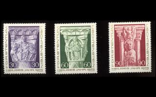 Liechtenstein 639-41 ** Joulu riemuvuosi (1975)