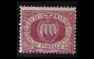 San Marino 7 o Vaakuna 25 C (1890)