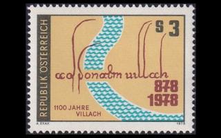 Itävalta 1582 ** Villachin kaupunki 1100v (1978)