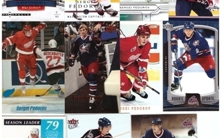 11 x SERGEI FEDOROV Capitals, Ducks, Blue Jackets, Red Wings