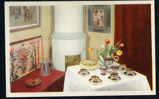 Kahvipöytäkattaus 9 - kulkematon vanha postikortti