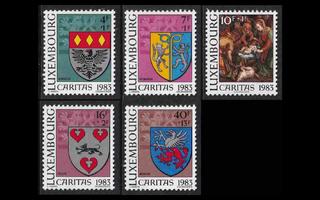 Luxemburg 1086-90 ** Hyväntekeväisyys vaakuna joulu (1983)