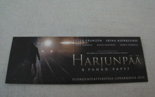 Harjunpää & paha pappi mainos postikortti 2010