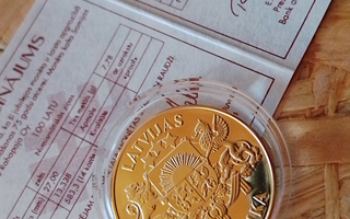 Kultaraha Latvia 100 Latia