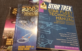 Star Trek tietokirjoja 4kpl