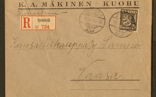 # 19222 # R-Jyväskylä kirje Vaasa