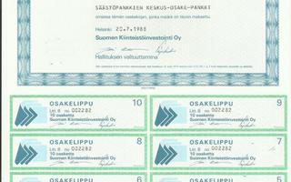 1988 Suomen Kiinteistöinvestointi Oy, Helsinki pörssi