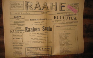 Sanomalehti  Raahe 23.12.1918