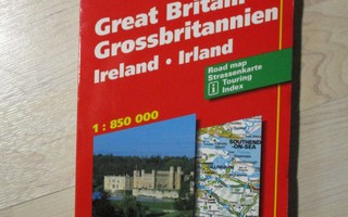 Tiekartta Iso-Britannia & Irlanti