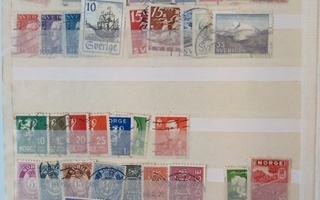 Ruotsi Norja Brasilia postimerkkejä erä