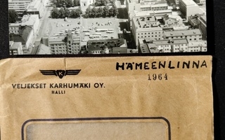 Postikortti Hämeenlinna 1964 Karhumäki Alkup.Mallikappale