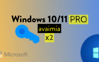 2 kpl x Windows 10 / 11 Pro Retail Lisenssiavaimia