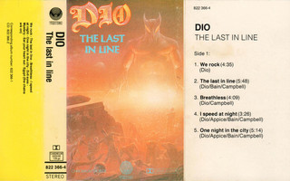 Dio  – The Last In Line C-kasetti Vertigo Suomi