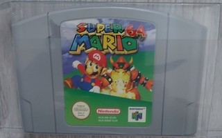 * Super Mario 64 N64 + Uusi Suojakotelo PAL Lue Kuvaus