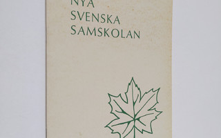Nya svenska samskolan (Lönnbeckska skolan) i Helsingfors ...