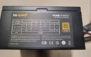 BeQuiet PurePower 630W semimoduularinen virtalähde ATX