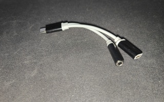 2 In 1 USB Type-C To 3.5mm adapteri