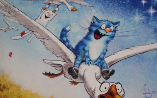 Irina Zeniuk sininen kissa joutsenen kyydissä