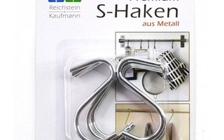 Reichstein & Kaufmann Premium S-Koukku pakkaus, 8kpl, 5.5cm