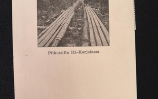 VANHA Postikortti Itä-Karjala 1940-l