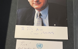Carl Bildt nimikirjoitus kortissa
