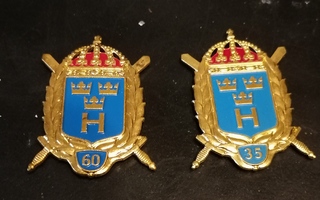 Ruotsin kuninkaan palveluksesta 60v ja 35v mitalit