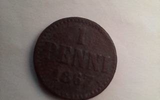 1 penni 1867