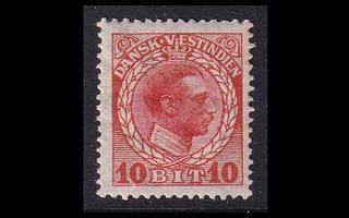 Tanskan Länsi-Intia 50 * Christian X 10 bit (1915)