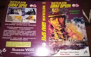 VHS kansipaperi Taistelulaiva Graf Spee