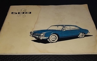 Peugeot 504 (omistajan käsikirja 1972)