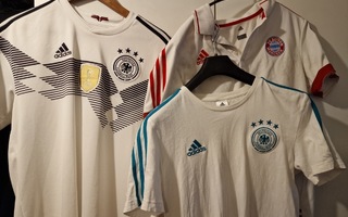 Saksan takki+Bayern München paita+Saksan paidat. 4 kpl.
