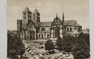 Vanha saksalainen postikortti – Münster - Dom